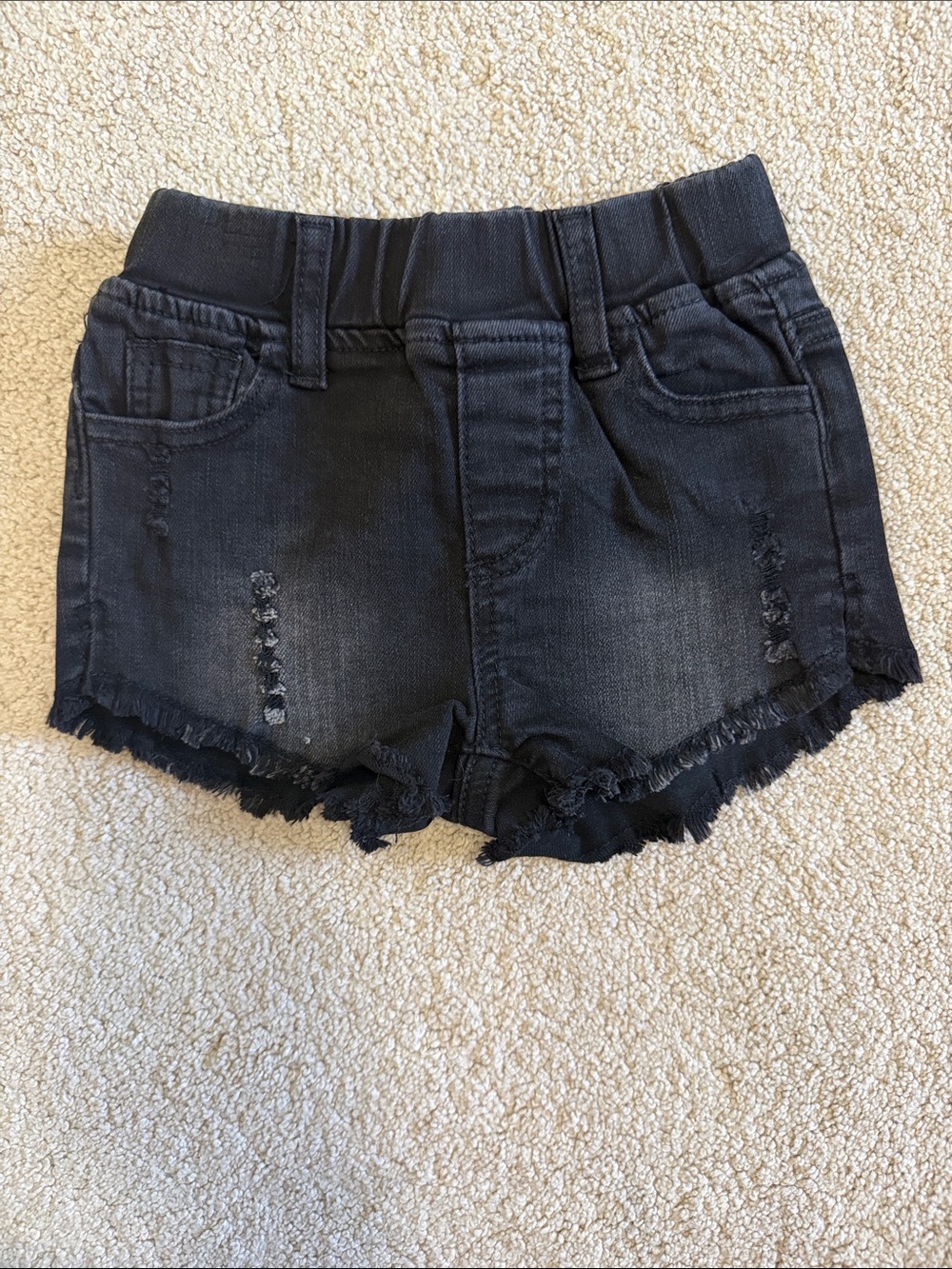 NWT Little Bipsy Black Distressed Denim Shorts